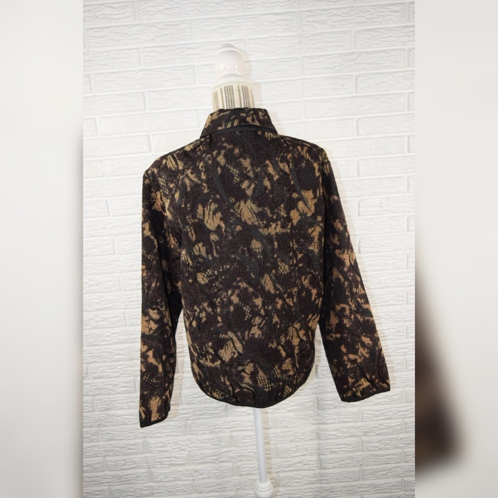 Vintage Keren Hart Brown & Black Patterned Jacket - Picture 7 of 7